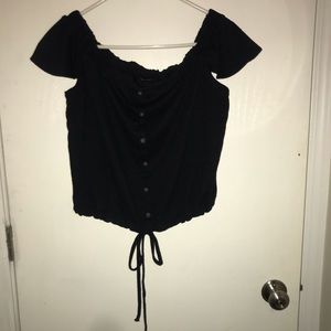 Off the shoulder crop top